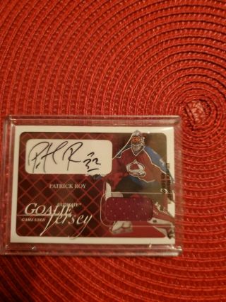 Patrick Roy In The Game Ultimate Goalie Jersey