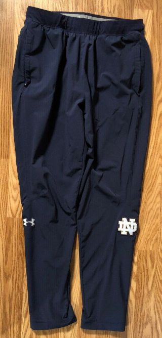 Notre Dame Football Team Issued Under Armour Pants Large