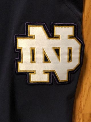NOTRE DAME FOOTBALL TEAM ISSUED UNDER ARMOUR PANTS LARGE 2