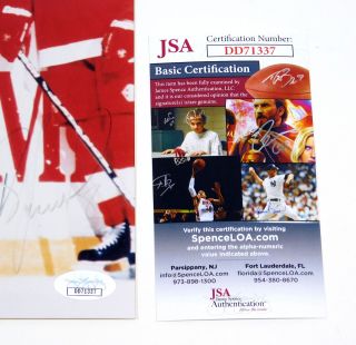 The Russian Five Red Wings Signed 11x14 Color Photo JSA Auto Fedorov Larionov, 3