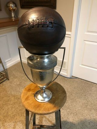 Antique 1930s Vintage Basketball Trophy - 16 " Tall