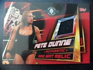 Topps Wwe Slam Attax Universe Ring Mat Relic Card Pete Dunne Rmdb