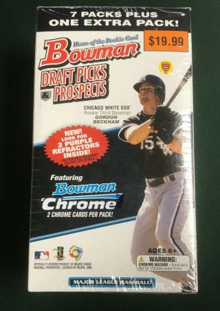 2009 Bowman Draft Picks And Prospects Baseball Factory Retail Blaster Box