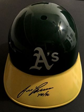 Jose Canseco Signed Souvenir Helmet Bold Autograph Mlb 40/40 Oakland A’s Jsa