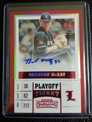 Brendan Mckay 2017 Panini Contenders College Playoff Tickets Autograph 11/15