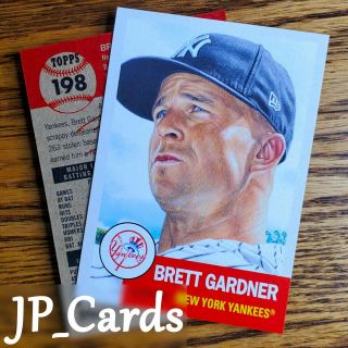 2019 Topps Living Set - 198 Brett Gardner - York Yankees - Outfielder