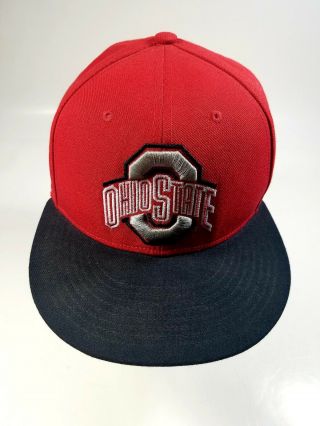 Nike Ohio State Buckeyes Red Dri - Fit Cap Hat Flat Bill Adjustable Snapback