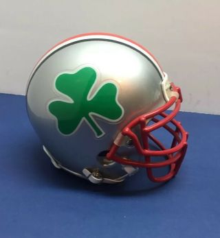 Notre Dame Irish Throwback Mini Football Helmet.  Hard To Find Euc
