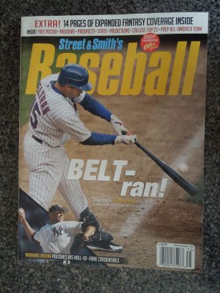 2007 Street & Smiths Baseball Yearbook Carlos Beltran Mariano Rivera