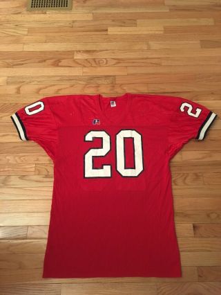 Cornell Big Red Ncaa Vintage Russell Athletic Game Football Jersey