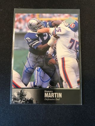 Harvey Martin 1997 Upper Deck Legends Autograph