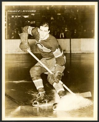 Maurice " Rocket " Richard Hof Montreal Canadiens Rare 1950 