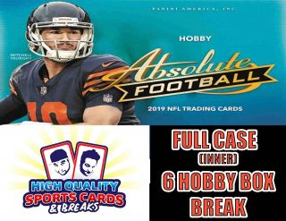 Chicago Bears 2019 Panini Absolute Football Full Case 6 Box Break 2