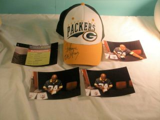 Nfl Green Bay Packers Johnnie Gray Autograph,  Hand Signed Packers Hat