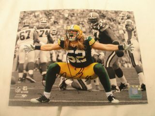 Nfl Green Bay Packers Clay Matthews Hand Signed,  Autograph 8 X 10 Photo