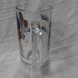 Vintage William Perry FRIDGE FEVER NFL Chicago Bears Beer Stein Glass Mug 12 oz. 2