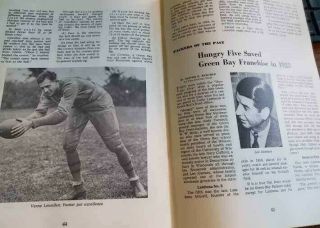 INCREDIBLY RARE 1965 Packers of the Past - Herber Hutson Canadeo HInkle Blood, 8