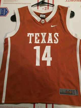 Nike Texas Longhorns Basketball Jersey 14 Size Large