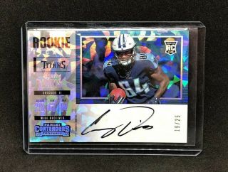 Corey Davis 2017 Contenders Auto 19/25 Cracked Ice Rc On - Card Rookie Ticket