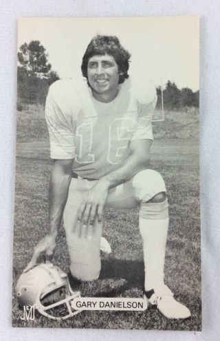 Nfl 1970’s Gary Danielson,  Detroit Lions J.  D.  Mccarthy Football Postcard (v1)