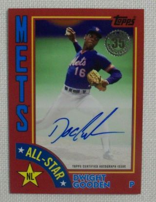 2019 Topps Series 2 1984 Auto Red Parallel Dwight Doc Gooden York Mets 10/25