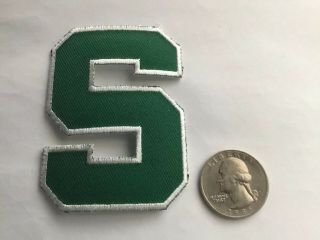 Msu Michigan State Spartans Vintage Embroidered Iron On Patch 2.  75” X 2”