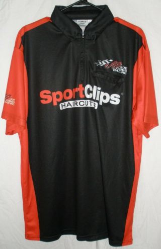Denny Hamlin Sports Clips Nascar Joe Gibbs Racing Race Pit Crew Shirt Large