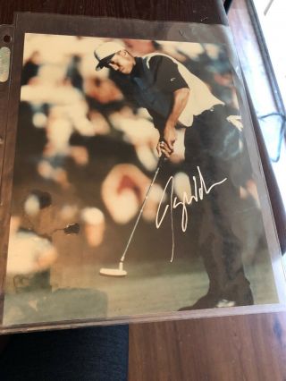 Signed Tiger Woods Photo