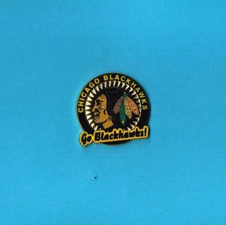 Chicago Blackhawks Nhl Poker Chip Logo Hockey Lapel Hat Pin
