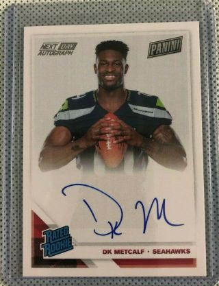 2019 Panini The National Dk Metcalf Next Day Autograph Rc Rps - Dkm