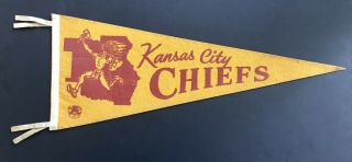 1960s Afl Kansas City Chiefs Full Size Pennant