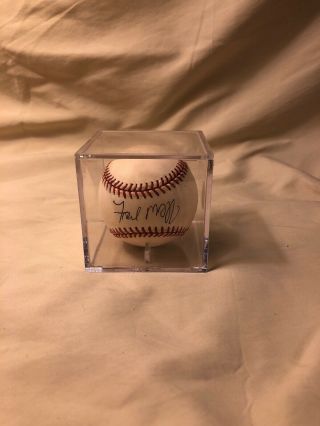 Fred Mcgriff Hand Signed In Person Al Mlb Baseball Tampa Rays Atlanta Braves