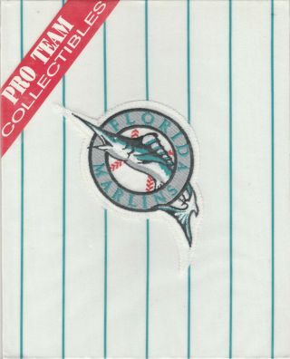 1993 - 2002 Florida Marlins Mlb Baseball Official Jersey Sleeve Patch Pro Team