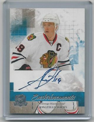 2010 - 11 The Cup Jonathan Toews Enshrinements Auto 34/50