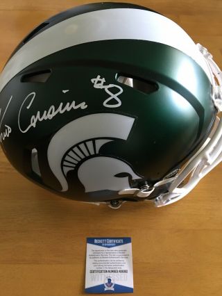Kirk Cousins Autographed Michigan State (vikings) Proline F/s Helmet Beckett