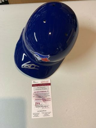 Vladimir Guerrero Jr Autograph Signed Blue Jays Full Size Helmet Jsa