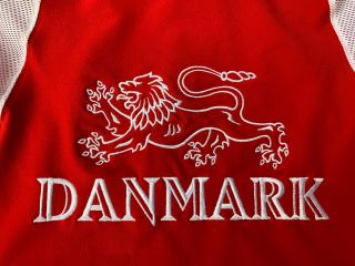 IIHF DANMARK Denmark Ice Hockey Jersey Shirt Nike Size Large 56 2