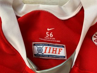 IIHF DANMARK Denmark Ice Hockey Jersey Shirt Nike Size Large 56 5