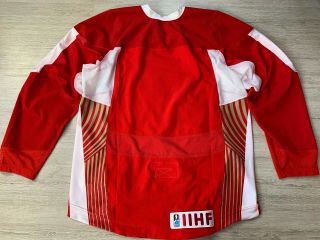 IIHF DANMARK Denmark Ice Hockey Jersey Shirt Nike Size Large 56 8