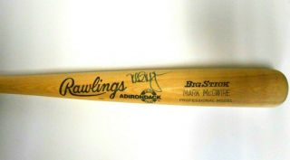 Jsa Mark Mcgwire Signed Autographed Baseball Bat Oakland Athletics A 