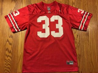 Red Nike Ohio State Buckeyes Football Jersey Youth Boys L Large