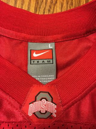 Red Nike Ohio State Buckeyes Football Jersey Youth Boys L Large 4