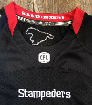 Calgary Stampeders Jersey By Adidas CFL Youth Kids Size Large Football Canadian 3