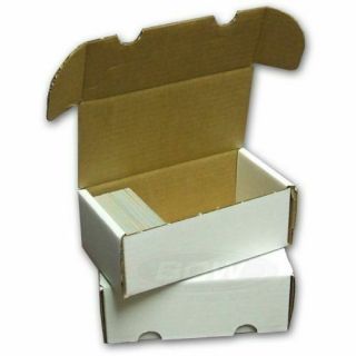 10x Bcw 400 Count Corrugated Cardboard Storage Box Sport/trading/gaming Cards Ct