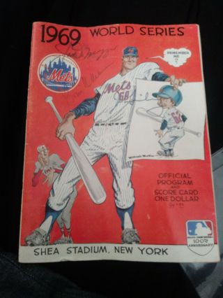 1969 World Series Official Program Mets V.  Orioles
