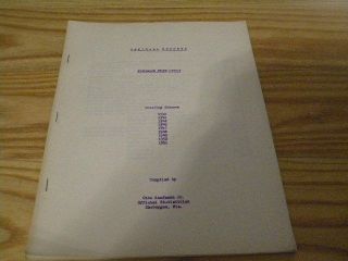 1952 Official Baseball Records Of The Wisconsin State League By Otto Kaufmann