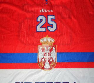 Serbia Ice Hockey Jersey Shirt Trikot Match Game Worn IIHF NHL 6