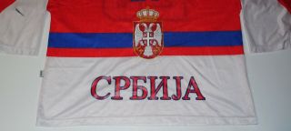 Serbia Ice Hockey Jersey Shirt Trikot Match Game Worn IIHF NHL 7