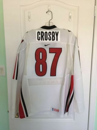 Sidney Crosby 87 Team Canada White Nike Iihf Hockey Jersey Men Size Medium