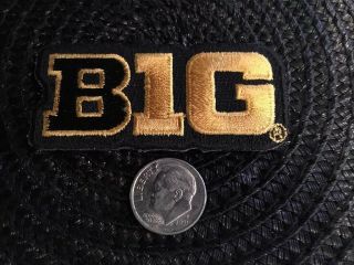 Big 10 Ten Big Vintage Embroidered Iron On Patch 2.  5” X 1” C